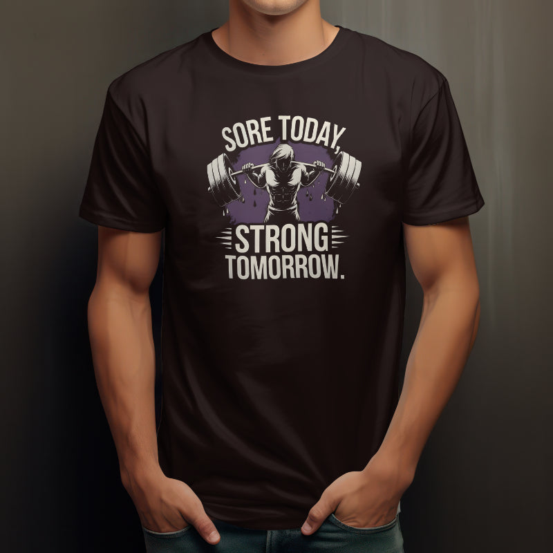 Sore Today, Strong Tomorrow – Gym Motivation T-shirt