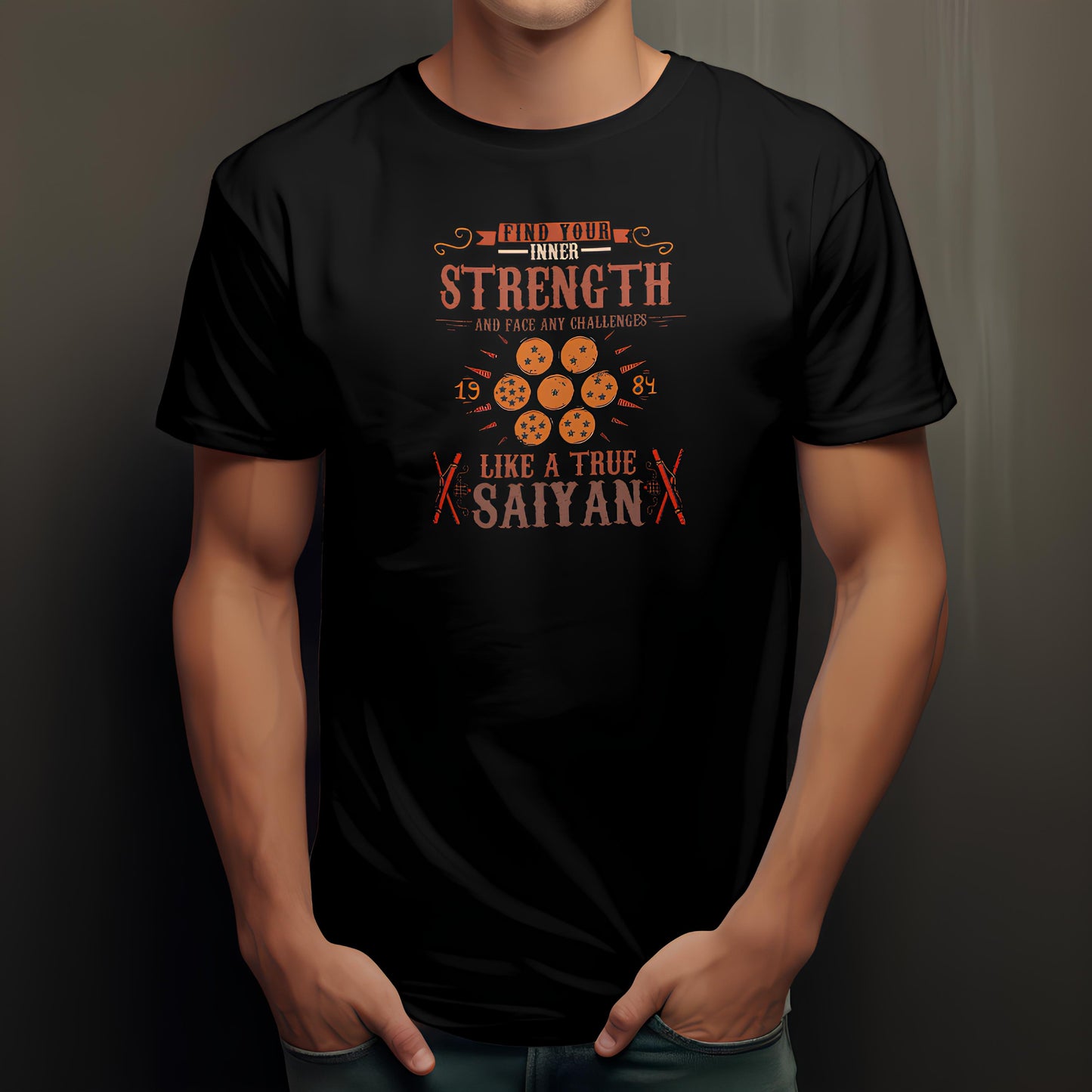 Find Your Inner Strength, Face Challenges Head-On  – Dragon Ball Fan T-shirt