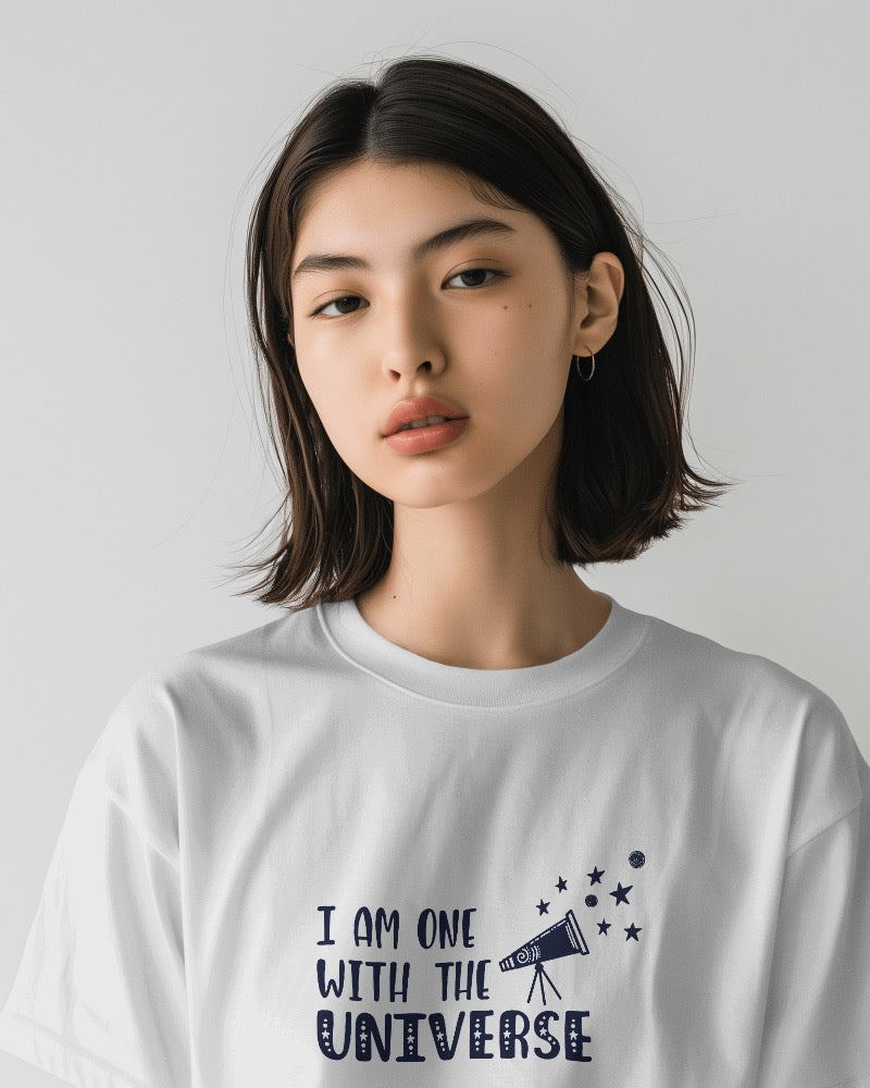 Cosmic Harmony: I am one with the universe T-shirt