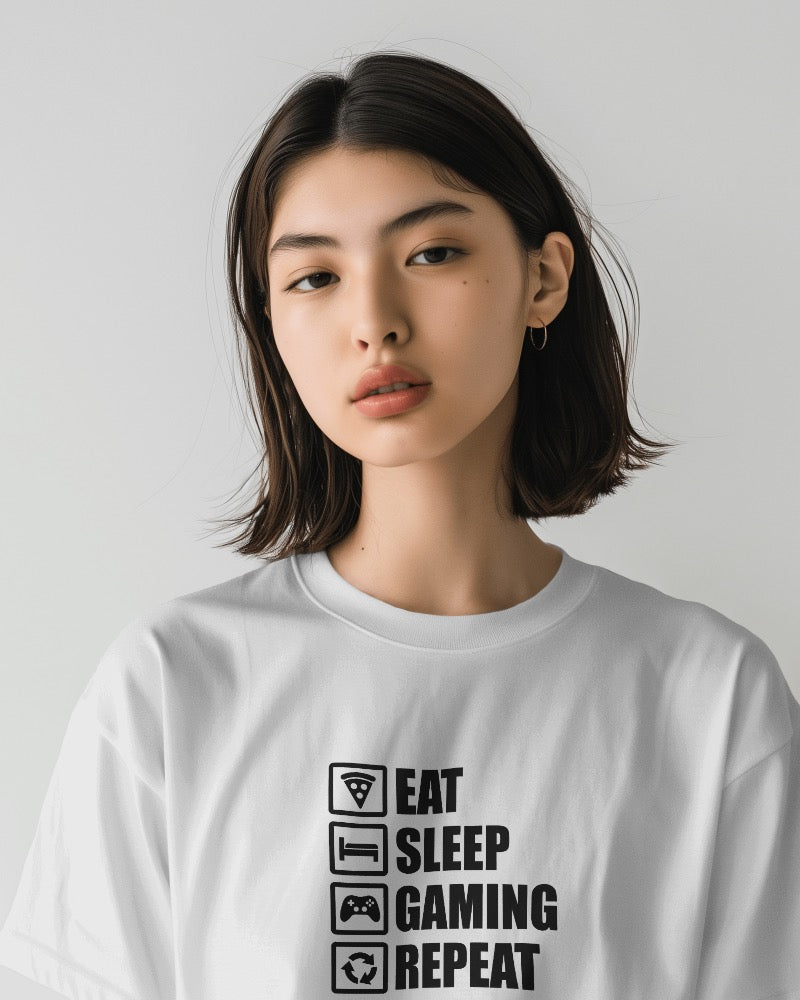 Eat Sleep Game Repeat T-shirt